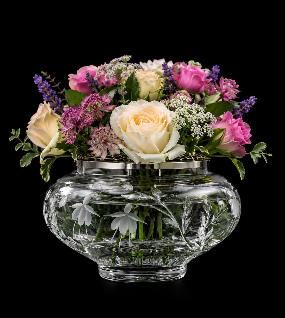 Stuart Crystal Rose Bowl - Etsy Canada