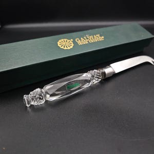 Galway Irish Crystal Cheese knife. Boxed