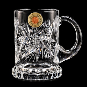 Antique Crystal Beer Mugs - Etsy