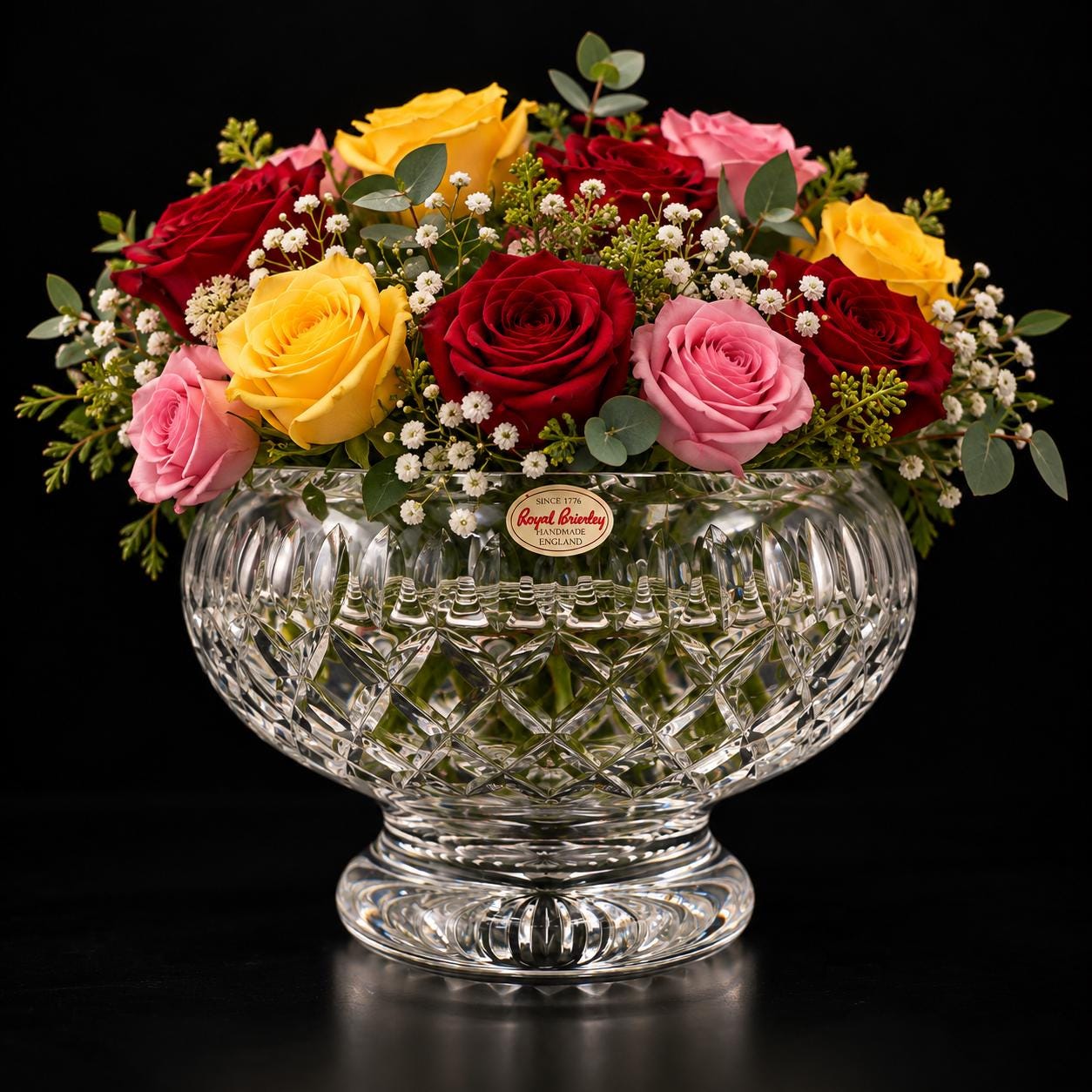 ー Brierleyー ロイヤルブライアリー 特大 ローズボウル♪ Royal Brierley Bowl - Etsy