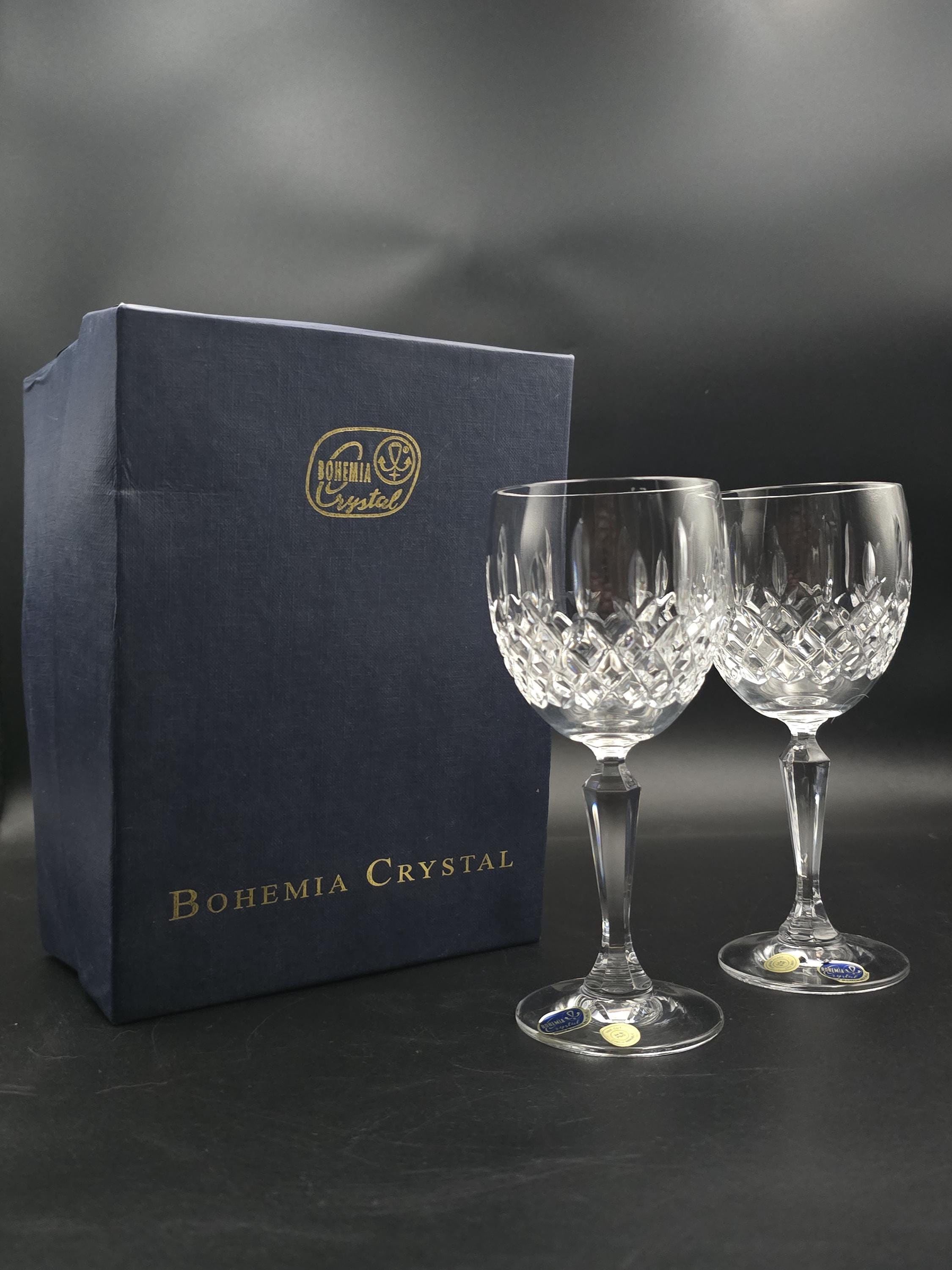 Bohemia crystal wine glasses - Etsy 日本