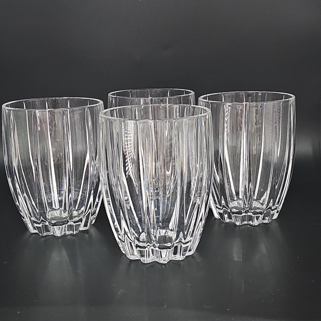 Stuart Crystal Pattern Identify Set of 4 Stuart Crystal Linear Pattern Tumblers 14oz 400ml - Etsy