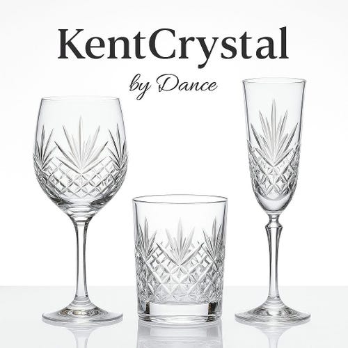 Atlantis Sonnet Crystal Highball Glasses – Set Of 2, Whiskey Tumblers From Portugal, 4 7/8" Tall 3 thumbnail image