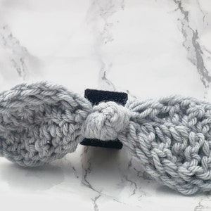 Crochet Collar Dog bow tie with Velcro image 3
