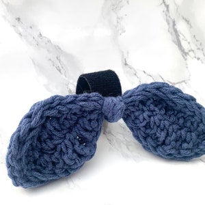 Crochet Collar Dog bow tie with Velcro image 6
