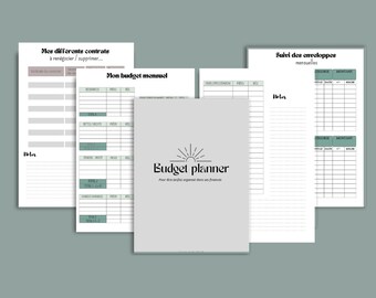 Budget planner to download, undated - A5 format. Budget envelope method