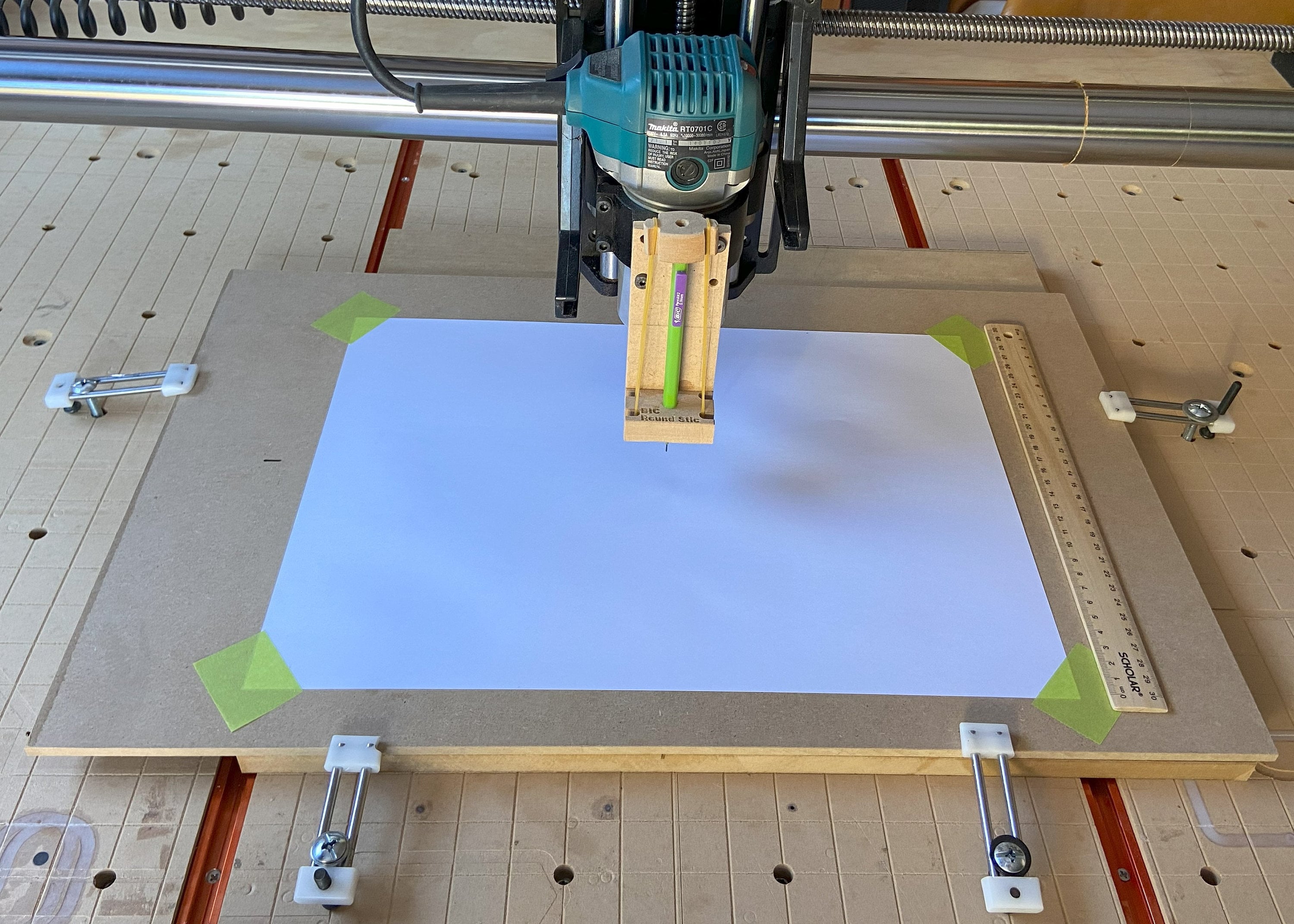 Sharpie Holder for CNC v-slot rail (9ENEW4A2R) by Wombats_Widget_Workshop