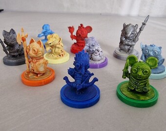 Root - hanmade painted figures for unofficial root tokens