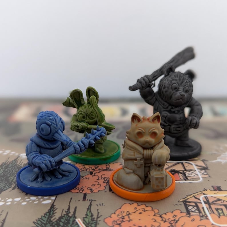 Root Tokens Game Root Hirelings- Handmade Painted Figures for Unofficial Root Tokens ...