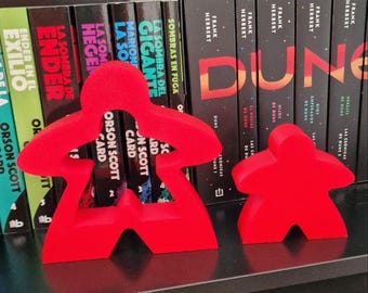 Giant Meeple and Small Meeple - Fun Gift for Board Game Collectors - Board Game Shelf Decor with Meeples