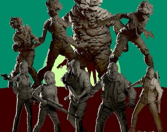 Full Pack The last of us Zombie miniatures Zombicide / Wasteland / Walking Dead / TLOU / Survivors and zombies The Last of Us