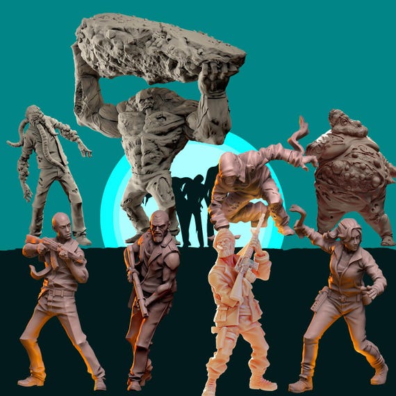 Pack Left 4 Dead Zombicide / Wasteland / Walking Dead / L4D