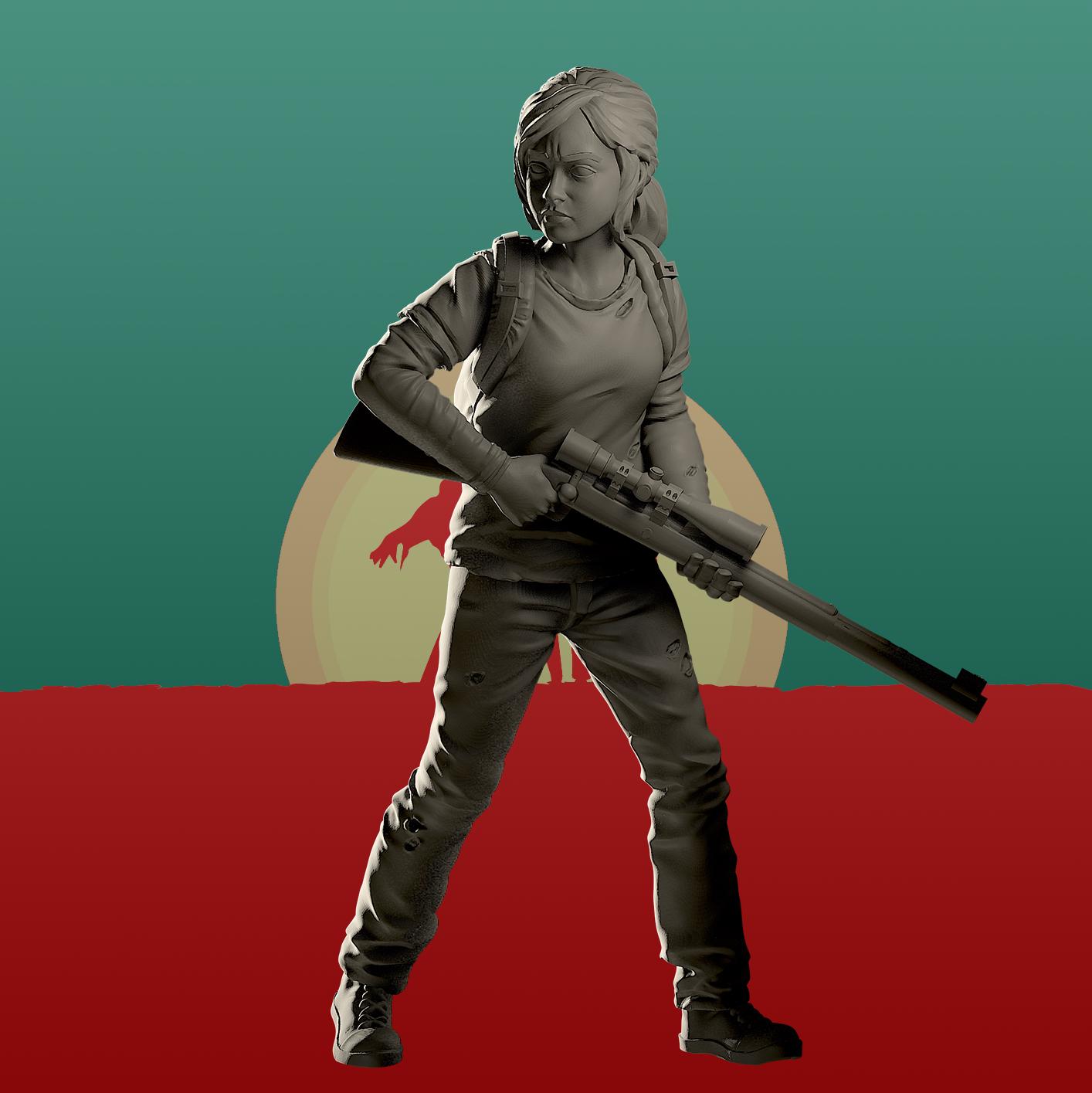 The Last of Us Miniatures Girl Zombicide / Wasteland / Walking Dead / TLOU / Ellie The Last of Us
