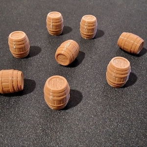 10 fichas de barril de cerveja de latão | Token de barril de madeira para Zombicide Black Plague -zombicide undead or alive -zombicide Green horde