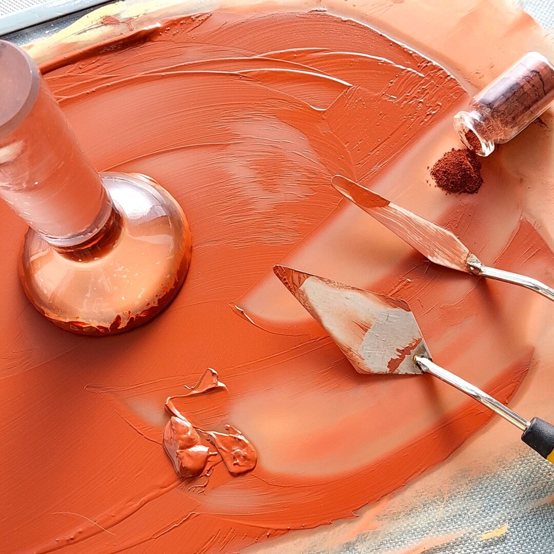 Natural Earth Pigment 60gm Red Pigment for Making Handmade Watercolor