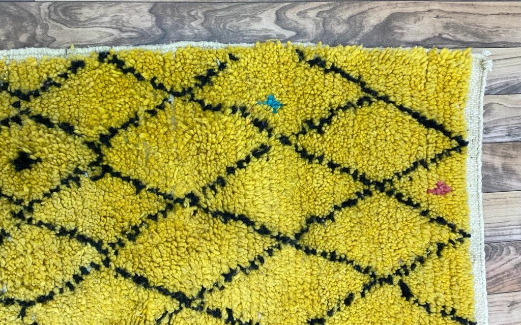 Moroccan Rug Yellow Custom Made Rugs Yellow Wool Rug Custom Etsy