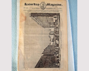 1834 Saturday Magazine November  No. 155 Supplement St. Petersburg