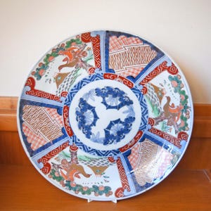Large 14.5" Antique Japanese Imari Charger – Pristine Meiji Period (1868-1912)