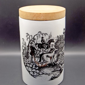 Rare Portmeirion Country Life Large Ceramic storage Jar  c1990s