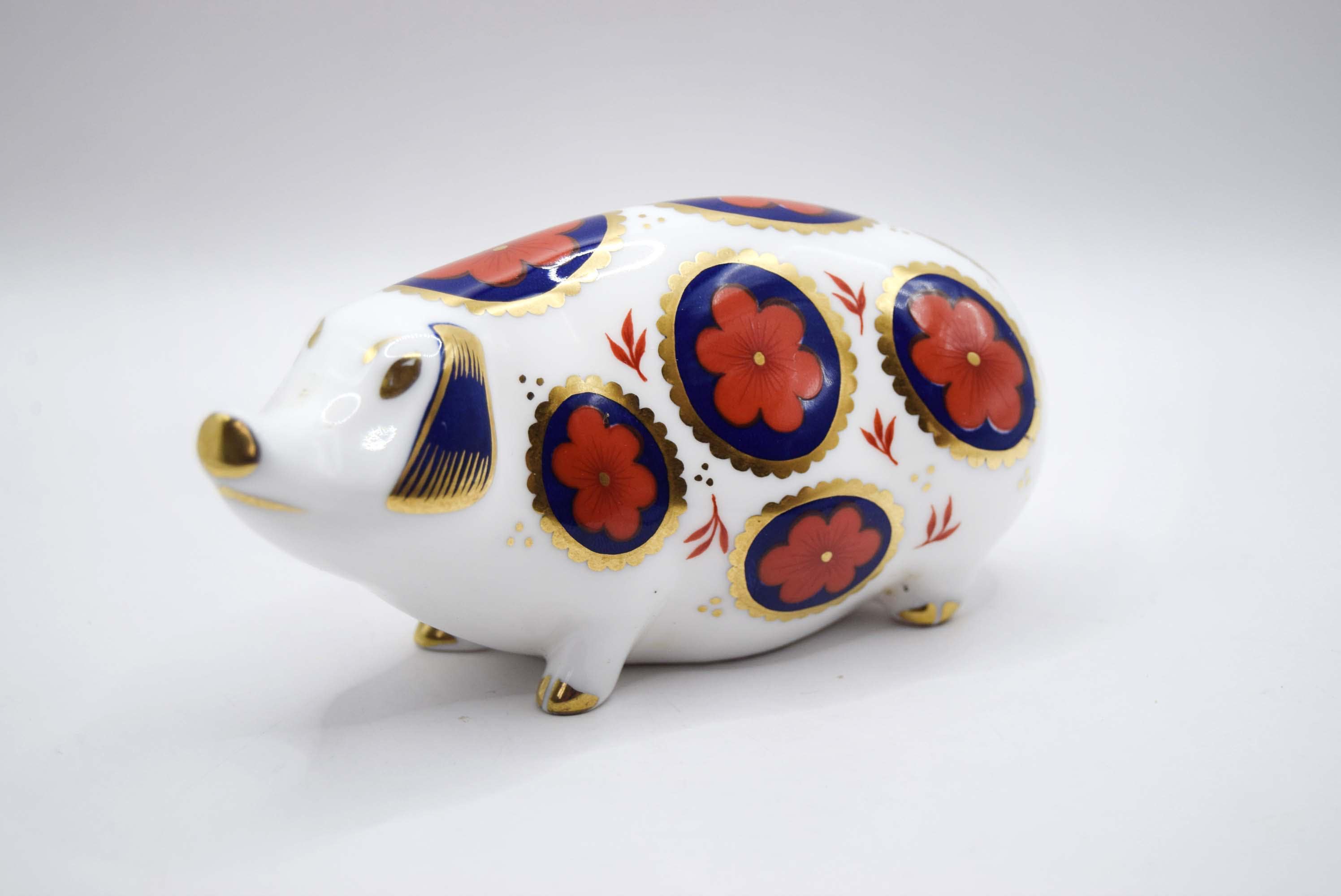 Royal Crown Derby Pig - Etsy UK