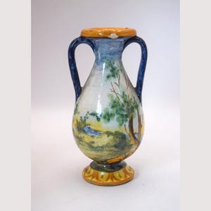Rare Italian Miniature Earthenware Amphora Vase 19th Century