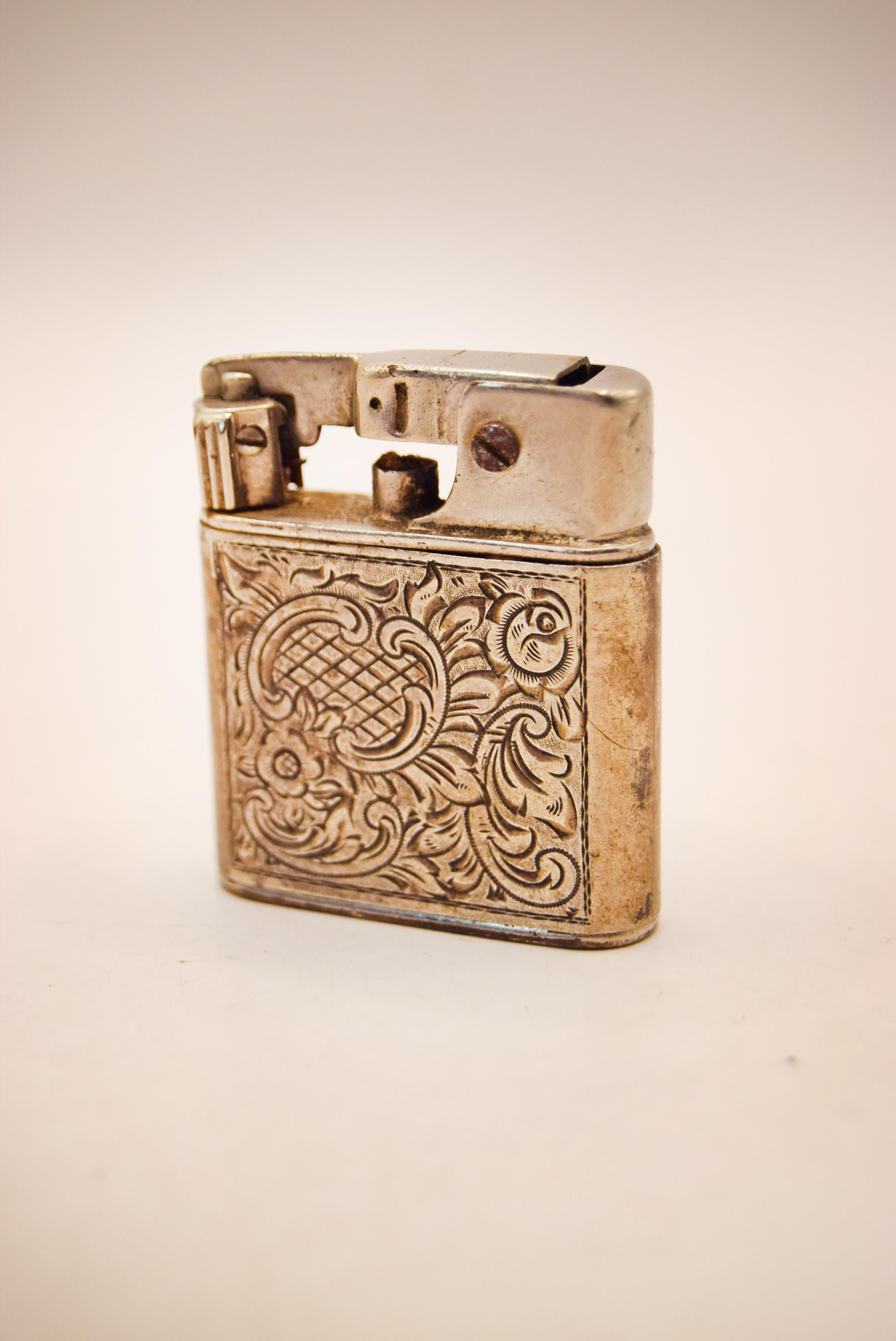 Briquet à gaz Butane en métal à Motif Vintage, briquets Uniques à