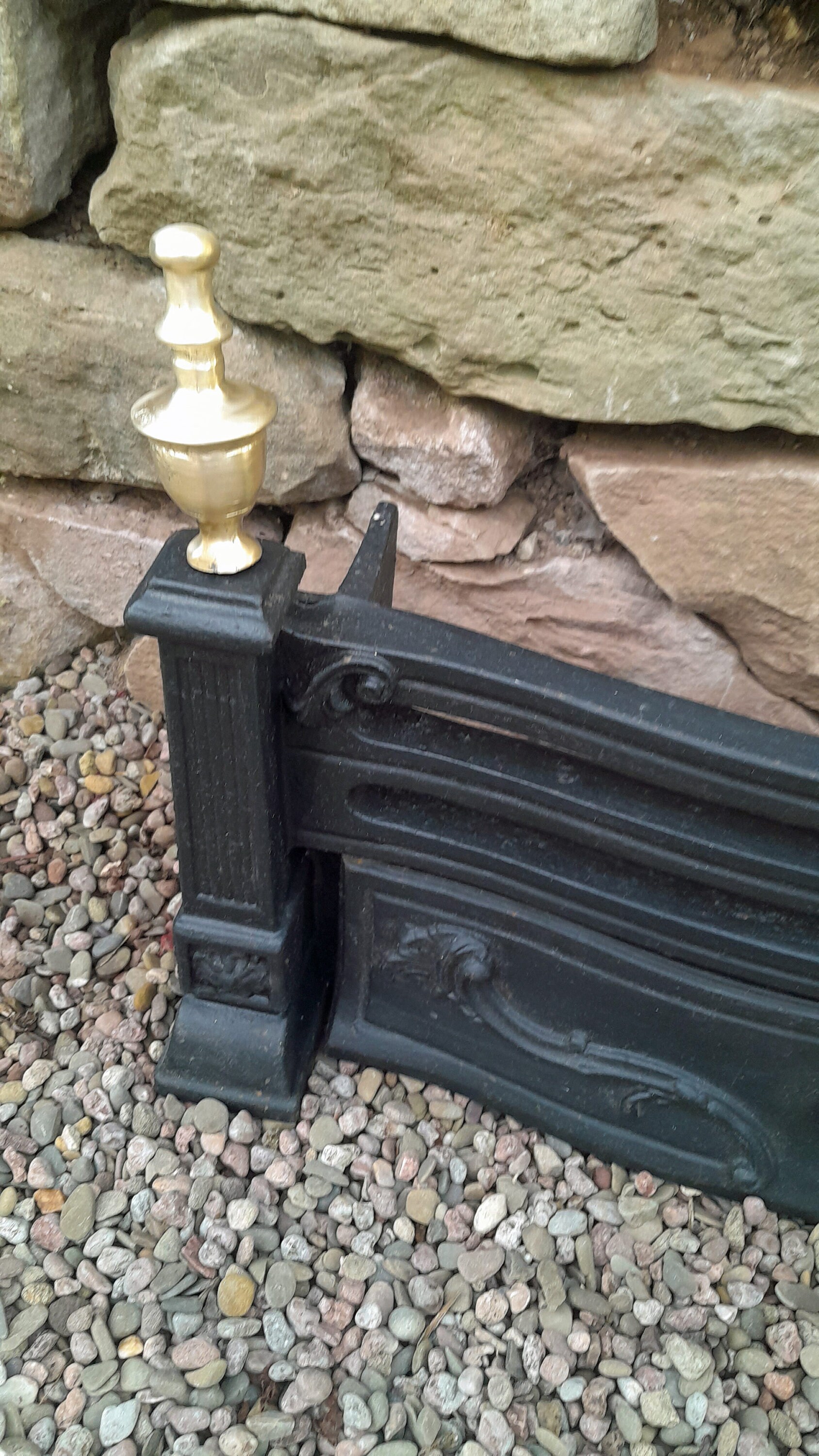 Victorian Cast Iron and Brass Fire Grate Front C1890's Etsy