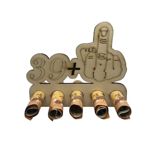 Geschenk zum 40. Geburtstag, Geldgeschenk, Gutscheinhalter Lustiges Geldgeschenk · originelle Geldgeschenke · 39+1