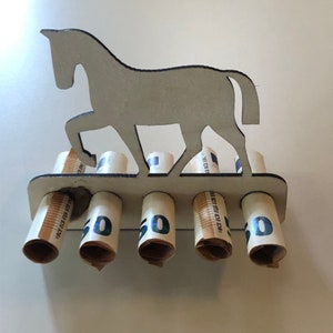 Geldgeschenk zum Geburtstag · Geldgeschenk Pferd · Geschenke aus Holz · Geldgeschenke · originelle Geldgeschenke · Pferd