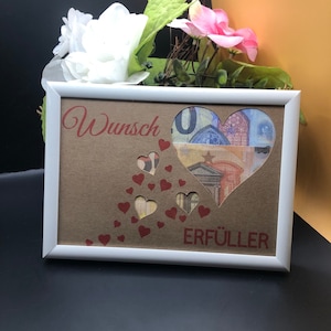 Cumple deseos: regalo monetario para cada ocasión, boda, día de San Valentín, bautismo, compromiso, muestra de amor.