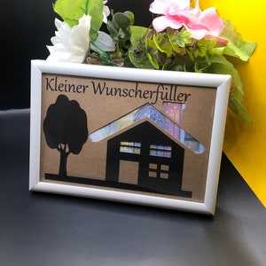 Geldcadeau huis, verjaardag, wensvervuller cadeau om weg te geven voor een verjaardag, kerstgeld, pensioen, huiscadeaubon
