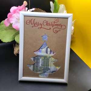 Cadeau voor Kerstmis, wensvervuller cadeau om weg te geven, kerstgeld, cadeaubon, geldcadeau