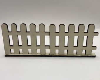 Recinzione In Miniatura In Legno E Ferro – 2 Pezzi – Decorazione Per Casa Delle Bambole E Giardini Fatati - 2