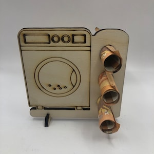 Geldgeschenk zum Geburtstag · Geldgeschenk Waschmaschine · Geschenke aus Holz · Geldgeschenke · originelle Geldgeschenke · Waschmaschine