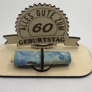 Money gift for 60th birthday money gift gifts made of wood money gifts original money gifts 60th