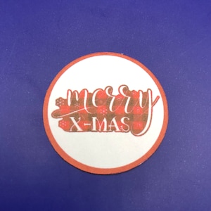 vanaf 5 stuks Vrolijk Kerstfeest stickers 4 cm etiketten stickers gastencadeau weggeefcadeaus bedankkaart bedrijfscadeautjes winterset 1