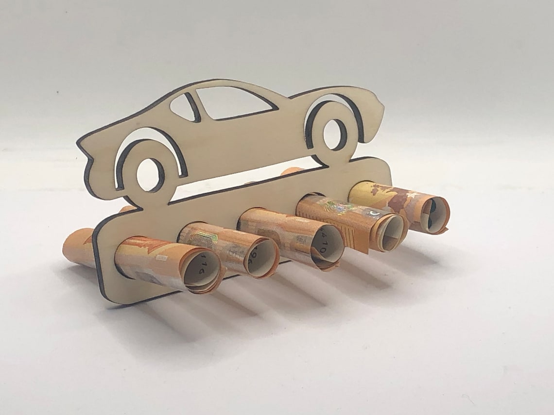 Geldgeschenk zum Geburtstag Auto Geldgeschenk Auto Geschenke aus Holz