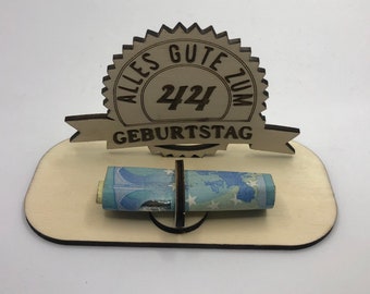 Geldgeschenk zum 44.Geburtstag · Geldgeschenk · Geschenke aus Holz · Geldgeschenke · originelle Geldgeschenke · 44