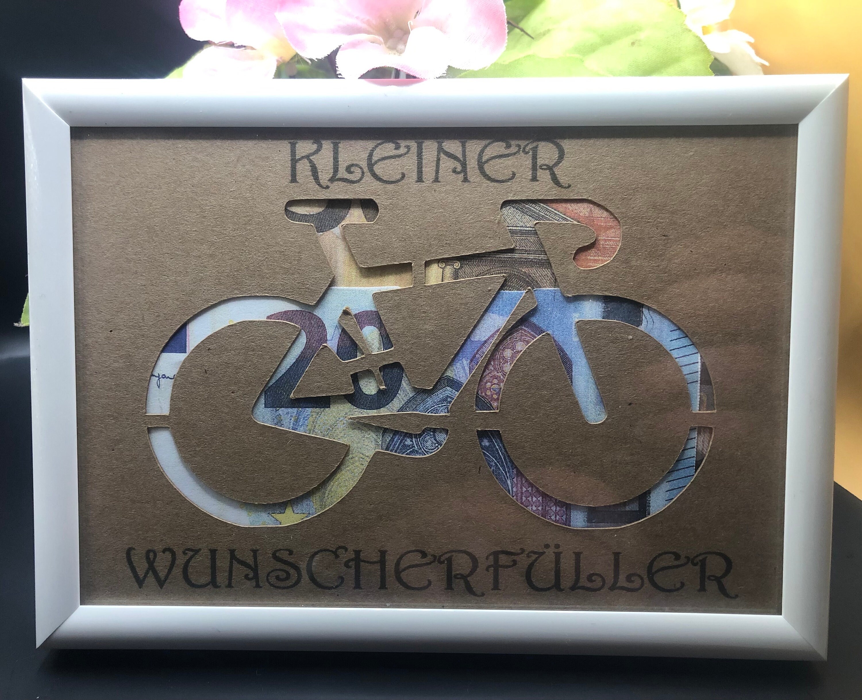 Geldgeschenk Geburtstag Fahrrad Wunscherfüller Geschenk zum verschenken