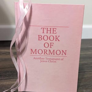 Personalized Book of Mormon, Missionary Gift, LDS, Pink Hardcover