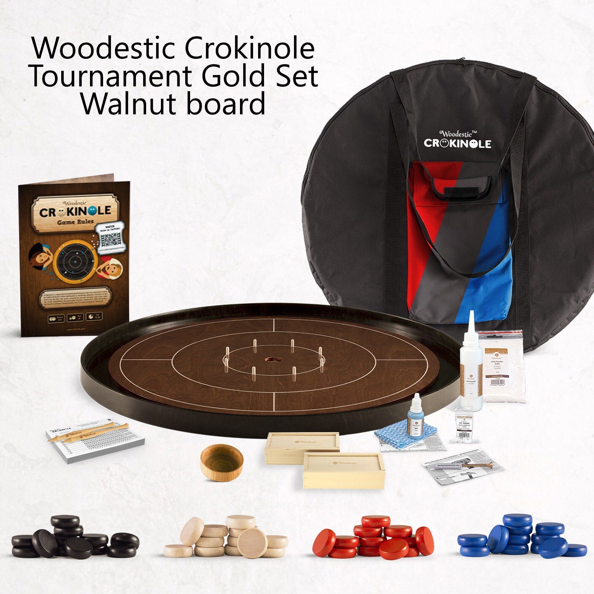 Acheter Woodestic Crokinole Mini Set (Hêtre vapeur) - Woodestic
