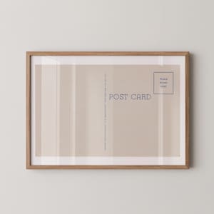 Impression sur papier fine art vintage carte postale vierge, impressions murales rétro, décoration de bureau à domicile