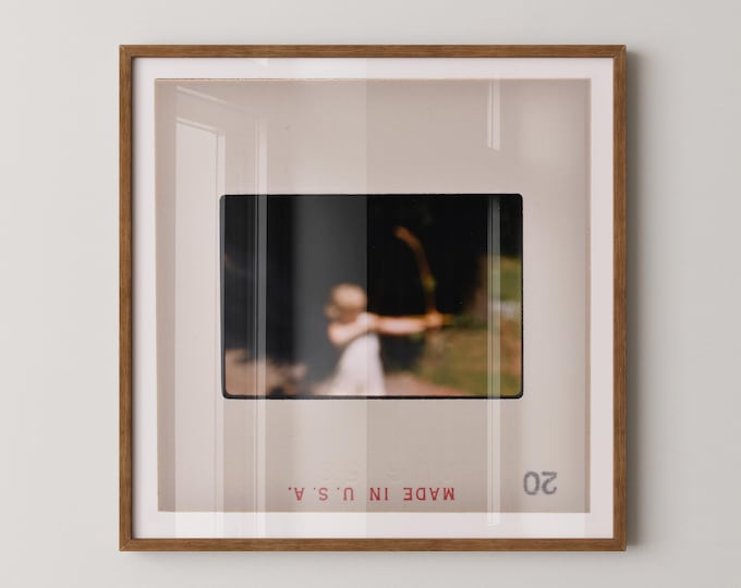 Female Empowerment Shoot Your Shot : Fine Art Print of a Vintage 35mm Film Slide Framed or Unframed