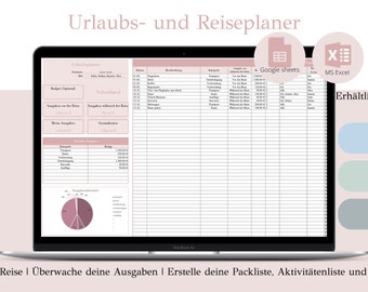 Holiday Planner Budget Planner German