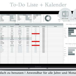 To-do list and calendar