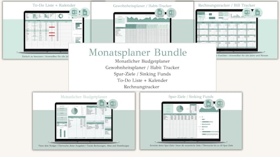 Bundle Monatlicher Budget Planer