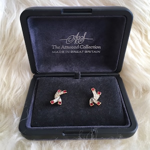 Attwood & Sawyer High End Earrings with Original Box. In Excellent Condition.
