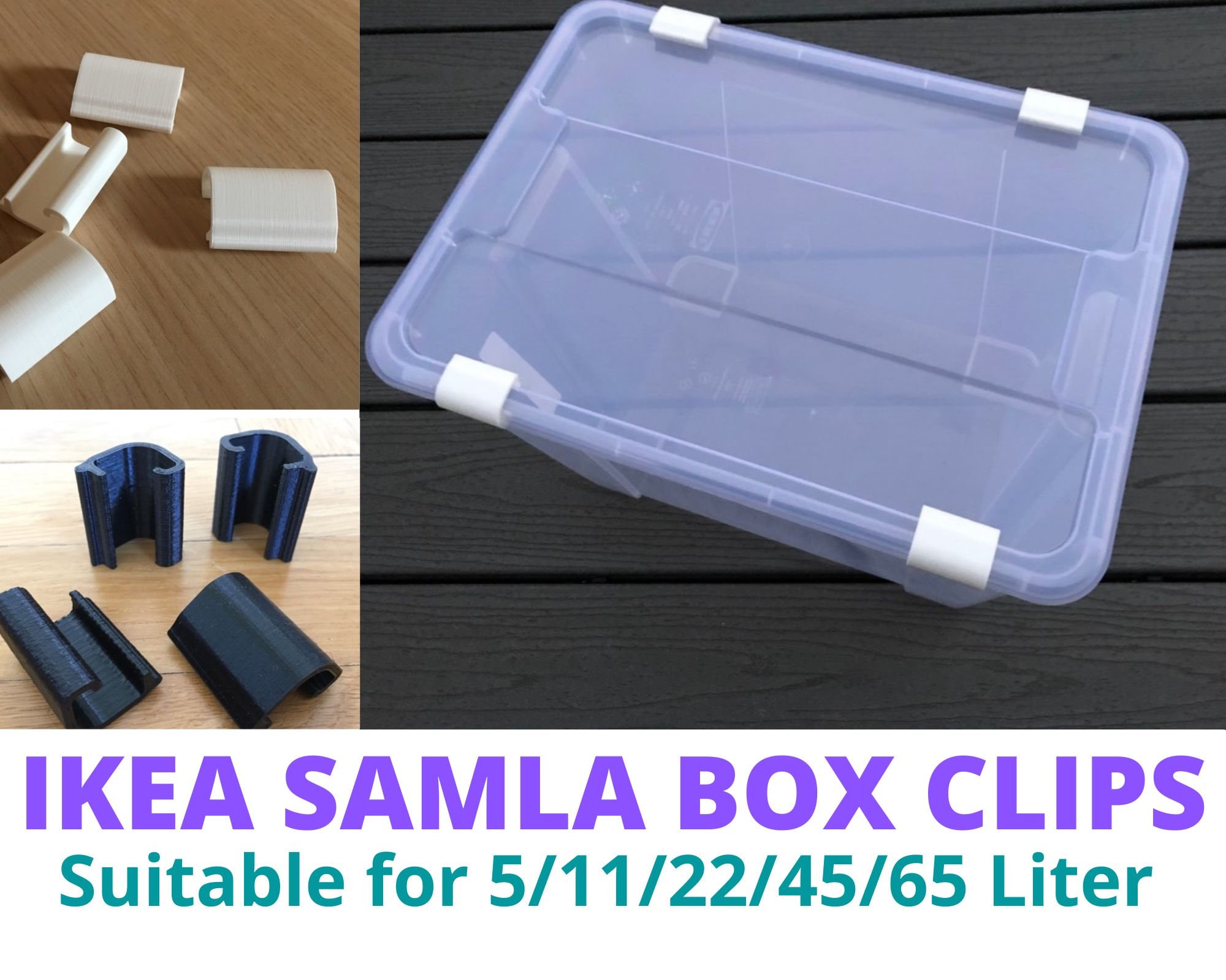 Plastic Pantry Box Transparent Storage Box Container Clip Handle Food Grade  BPA Free Kitchen-food-flour-storage-container-tub-box-biscuits 