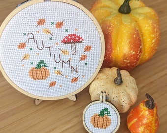 Autumn cross stitch kit bundle - Beginners kit