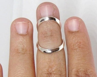 Solid Sterling Silver Swan Ring, Splint Ring, Swan Neck Splint voor Dip Joint, RA Dip Reumatoïde Artritis Splint Ring Cadeau item Idee,
